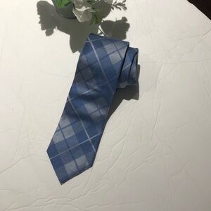 Calvin Klein Blue Silk Tie